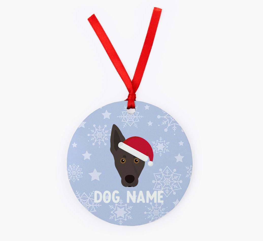 Snowflake: Personalized {breedFullName} Christmas Decoration