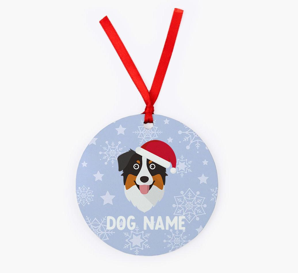 Snowflake: Personalized {breedFullName} Christmas Decoration