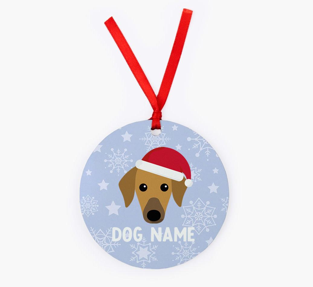 Snowflake: Personalized {breedFullName} Christmas Decoration