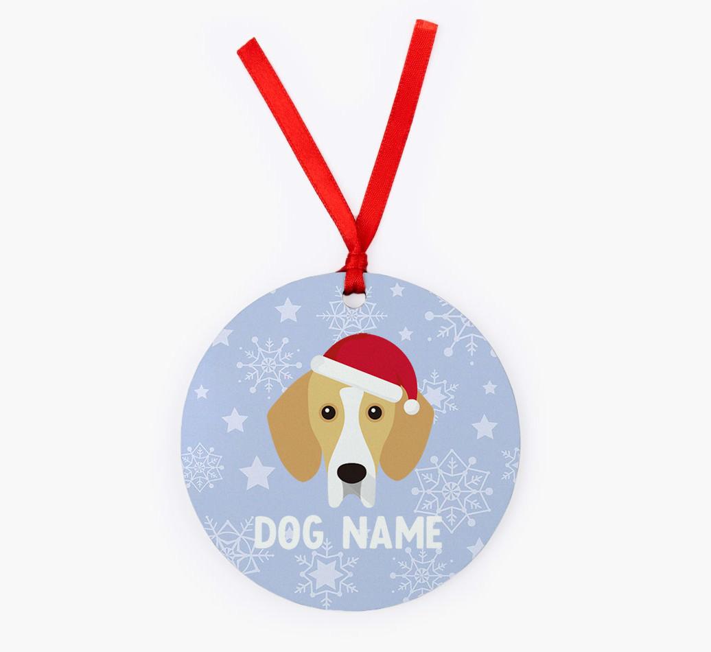 Snowflake: Personalized {breedFullName} Christmas Decoration