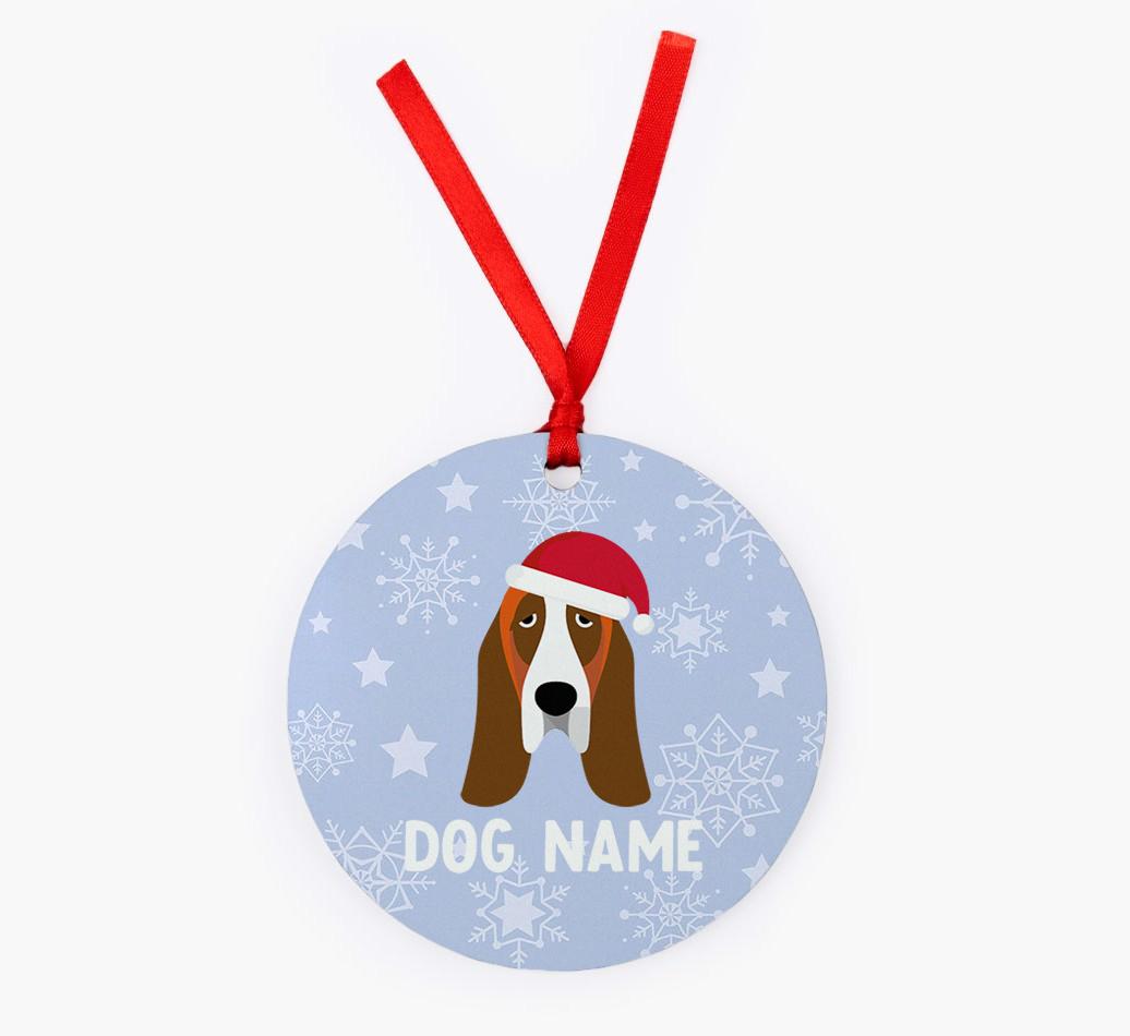 Snowflake: Personalized {breedFullName} Christmas Decoration