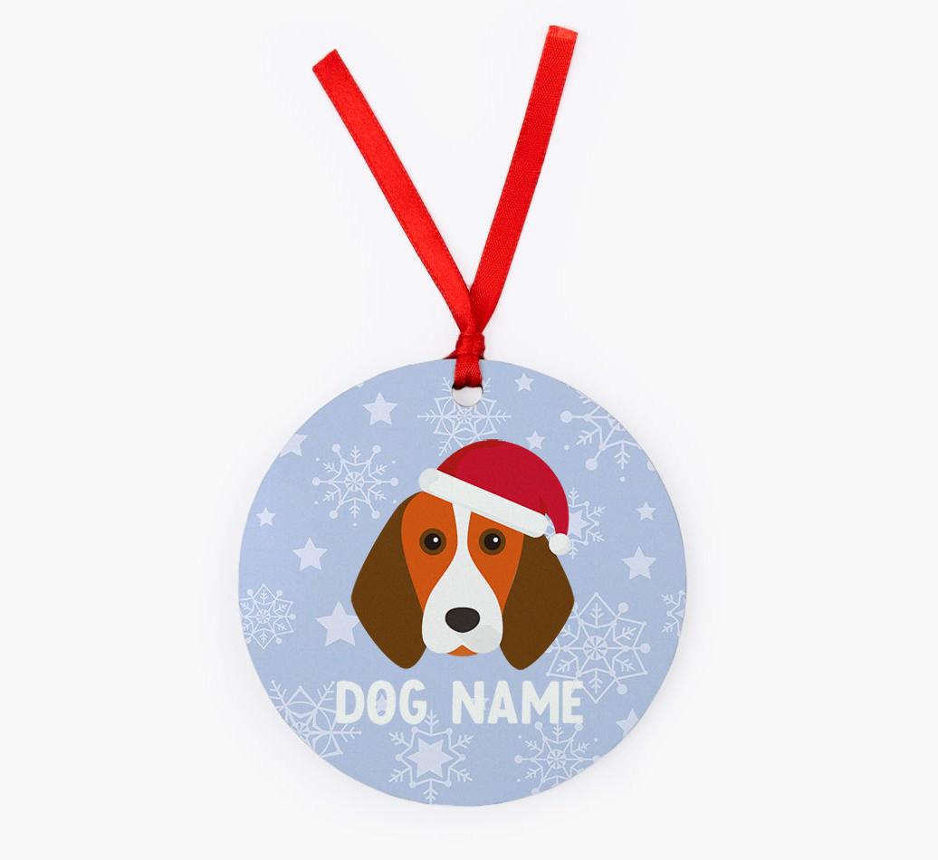 Snowflake: Personalized {breedFullName} Christmas Decoration