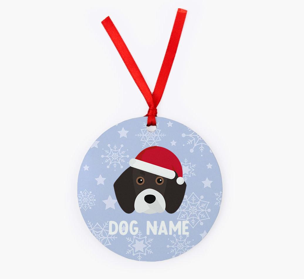 Snowflake: Personalized {breedFullName} Christmas Decoration