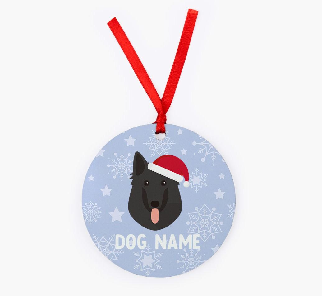 Snowflake: Personalized {breedFullName} Christmas Decoration