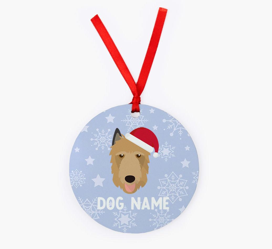 Snowflake: Personalized {breedFullName} Christmas Decoration