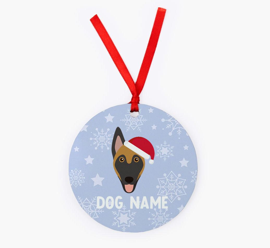 Snowflake: Personalized {breedFullName} Christmas Decoration
