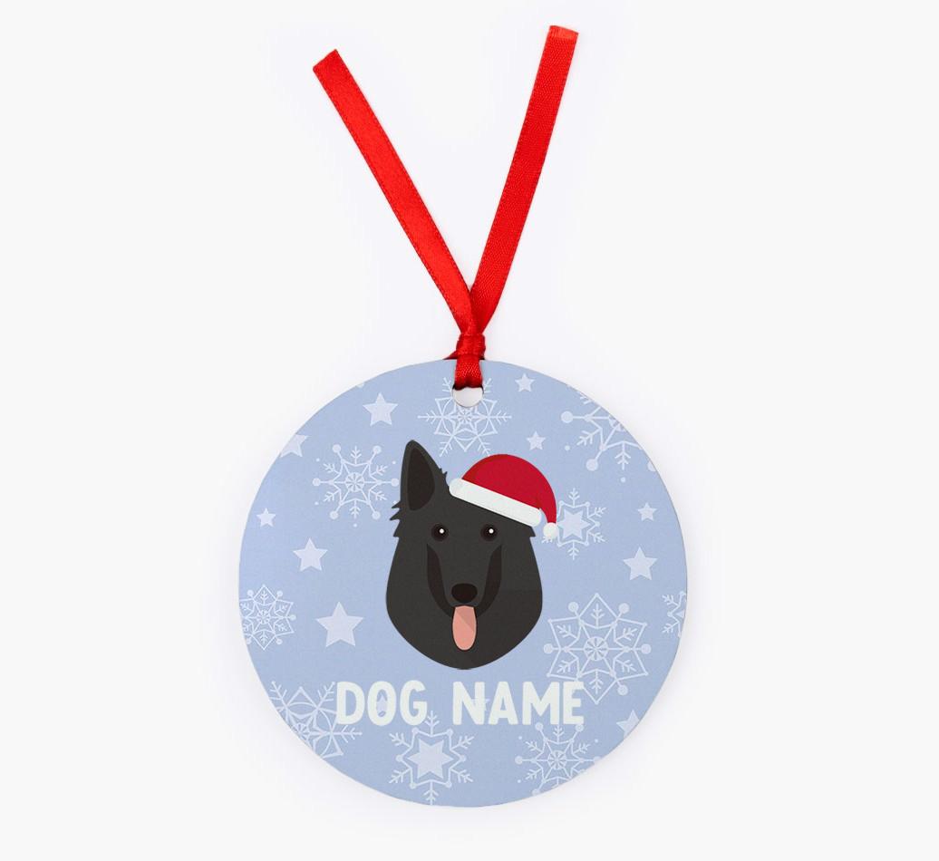 Snowflake: Personalized {breedFullName} Christmas Decoration