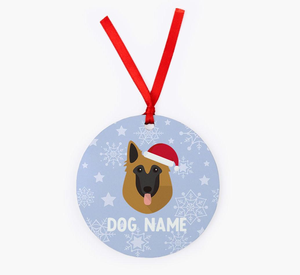 Snowflake: Personalized {breedFullName} Christmas Decoration
