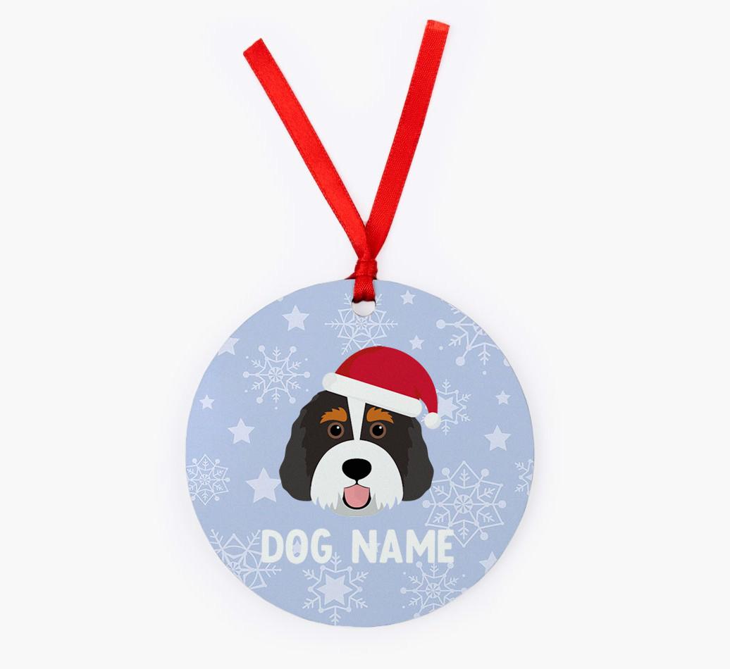 Snowflake: Personalized {breedFullName} Christmas Decoration