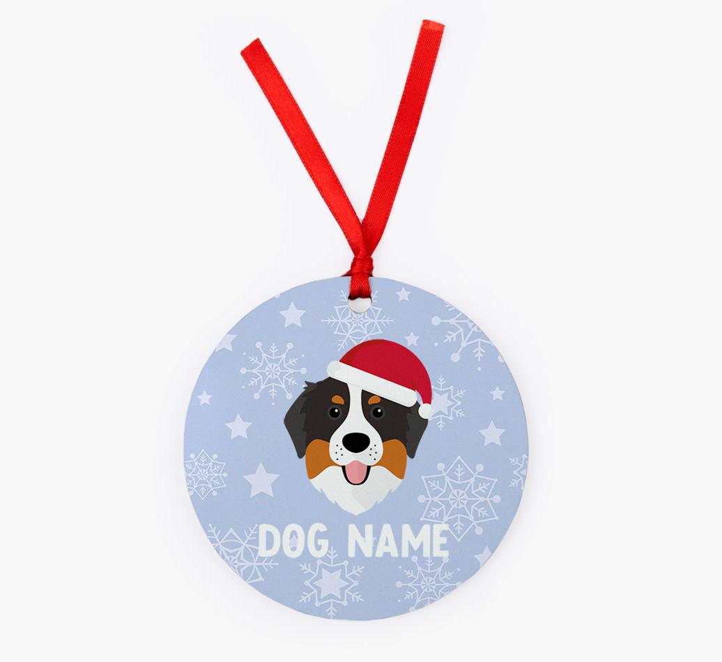 Snowflake: Personalized {breedFullName} Christmas Decoration