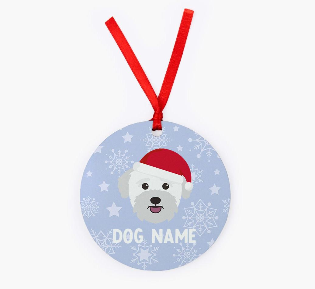 Snowflake: Personalized {breedFullName} Christmas Decoration