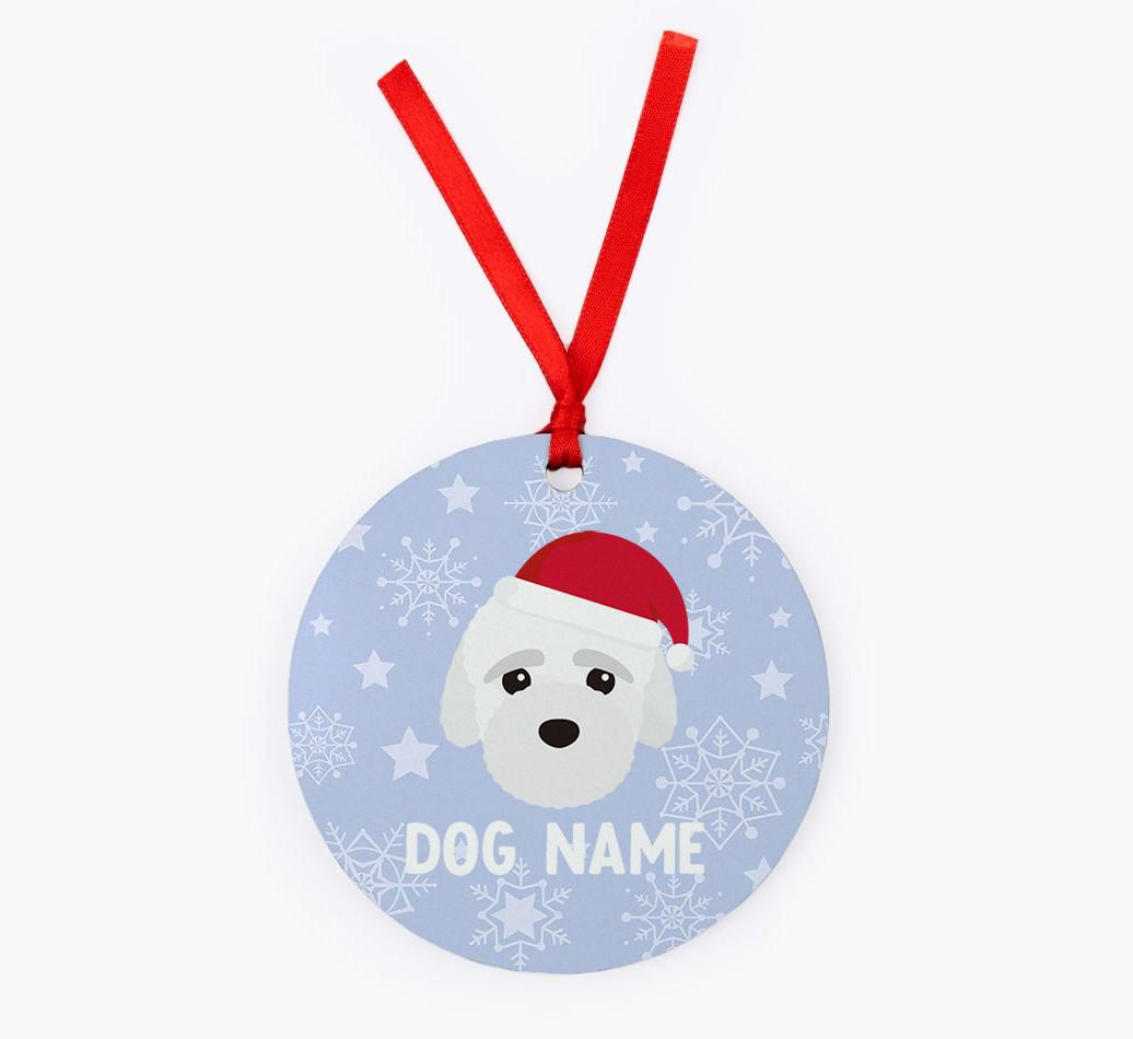 Snowflake: Personalized {breedFullName} Christmas Decoration