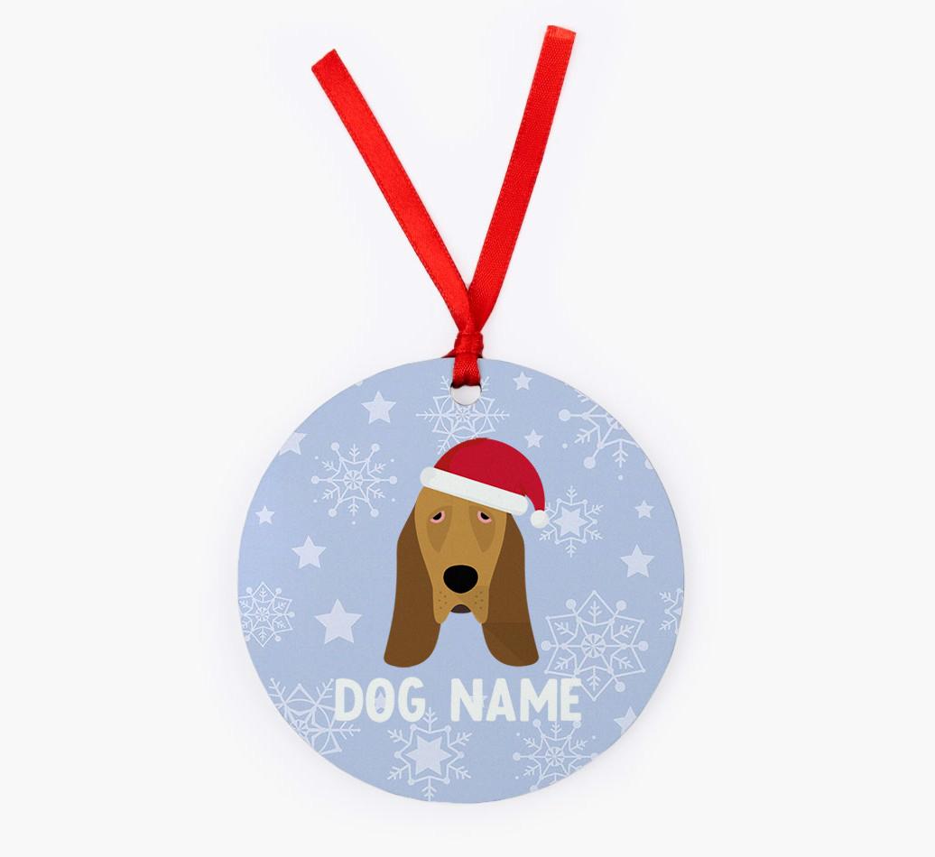 Snowflake: Personalized {breedFullName} Christmas Decoration