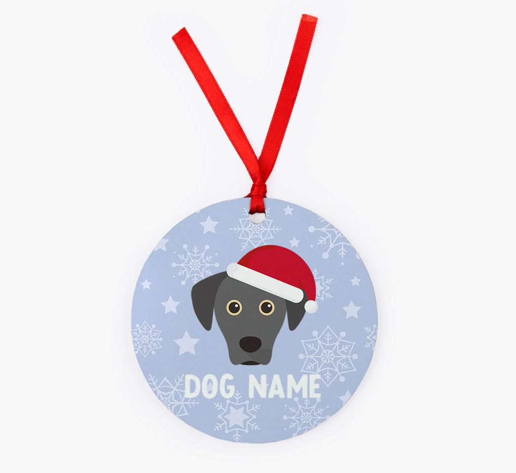 Snowflake: Personalized {breedFullName} Christmas Decoration