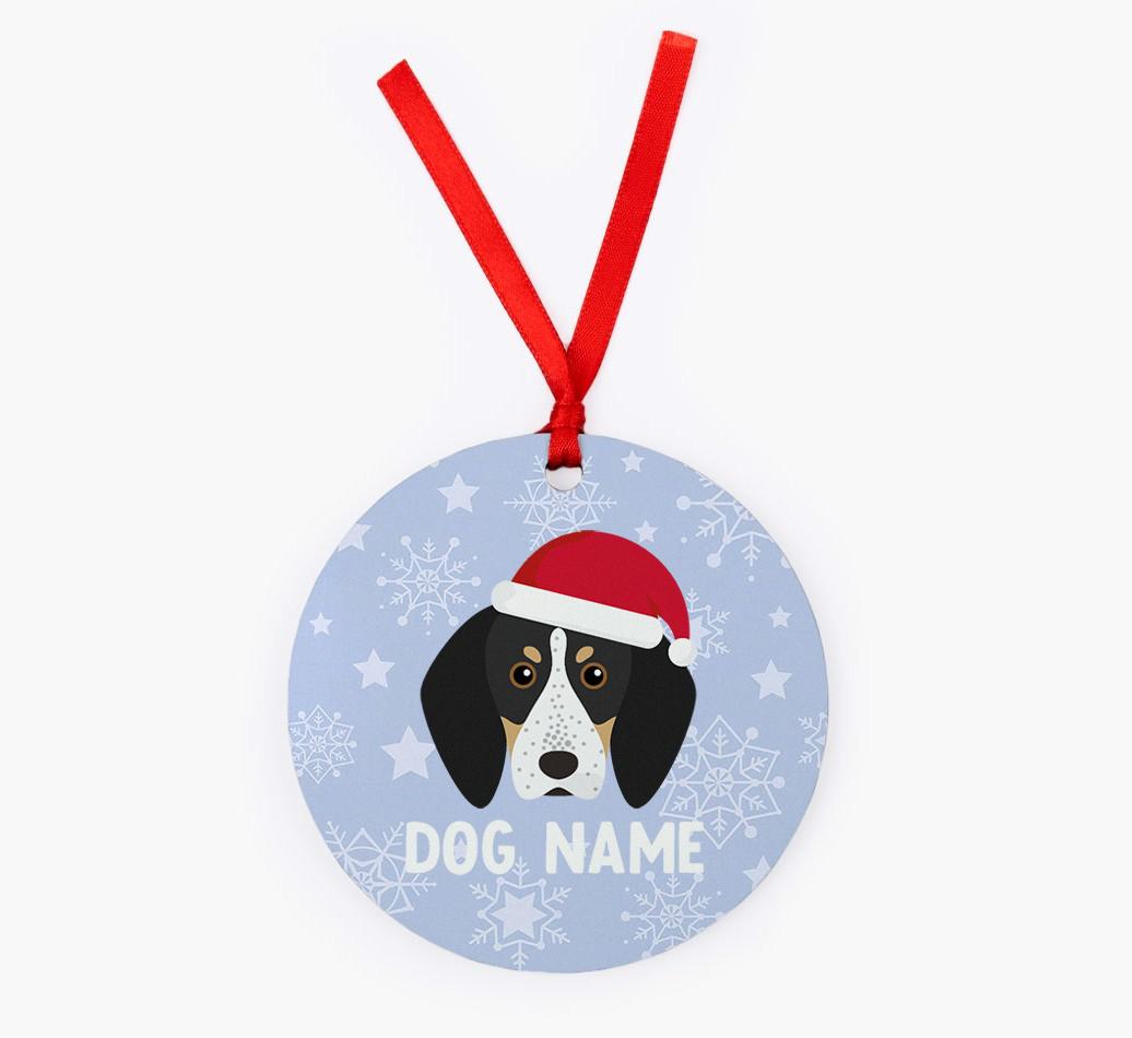 Snowflake: Personalized {breedFullName} Christmas Decoration