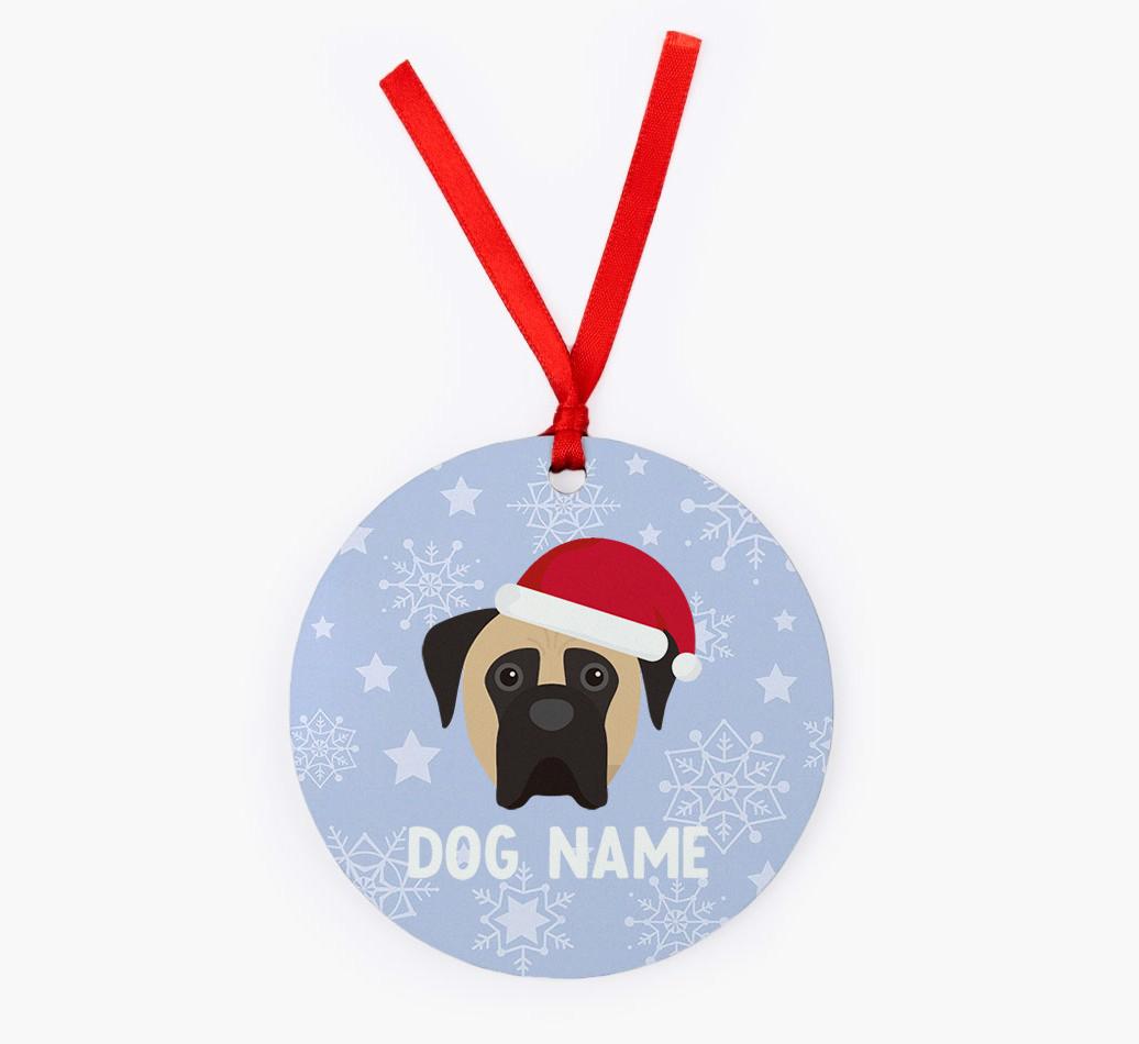 Snowflake: Personalized {breedFullName} Christmas Decoration