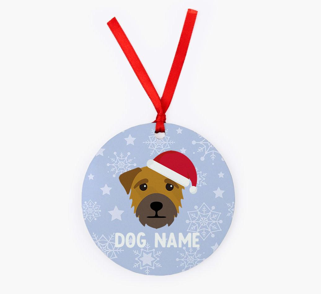 Snowflake: Personalized {breedFullName} Christmas Decoration
