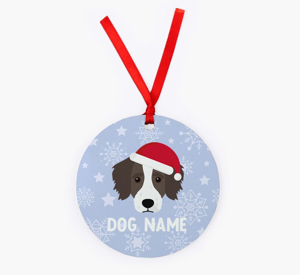 Snowflake: Personalized {breedFullName} Christmas Decoration