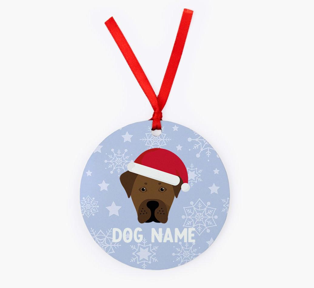 Snowflake: Personalized {breedFullName} Christmas Decoration