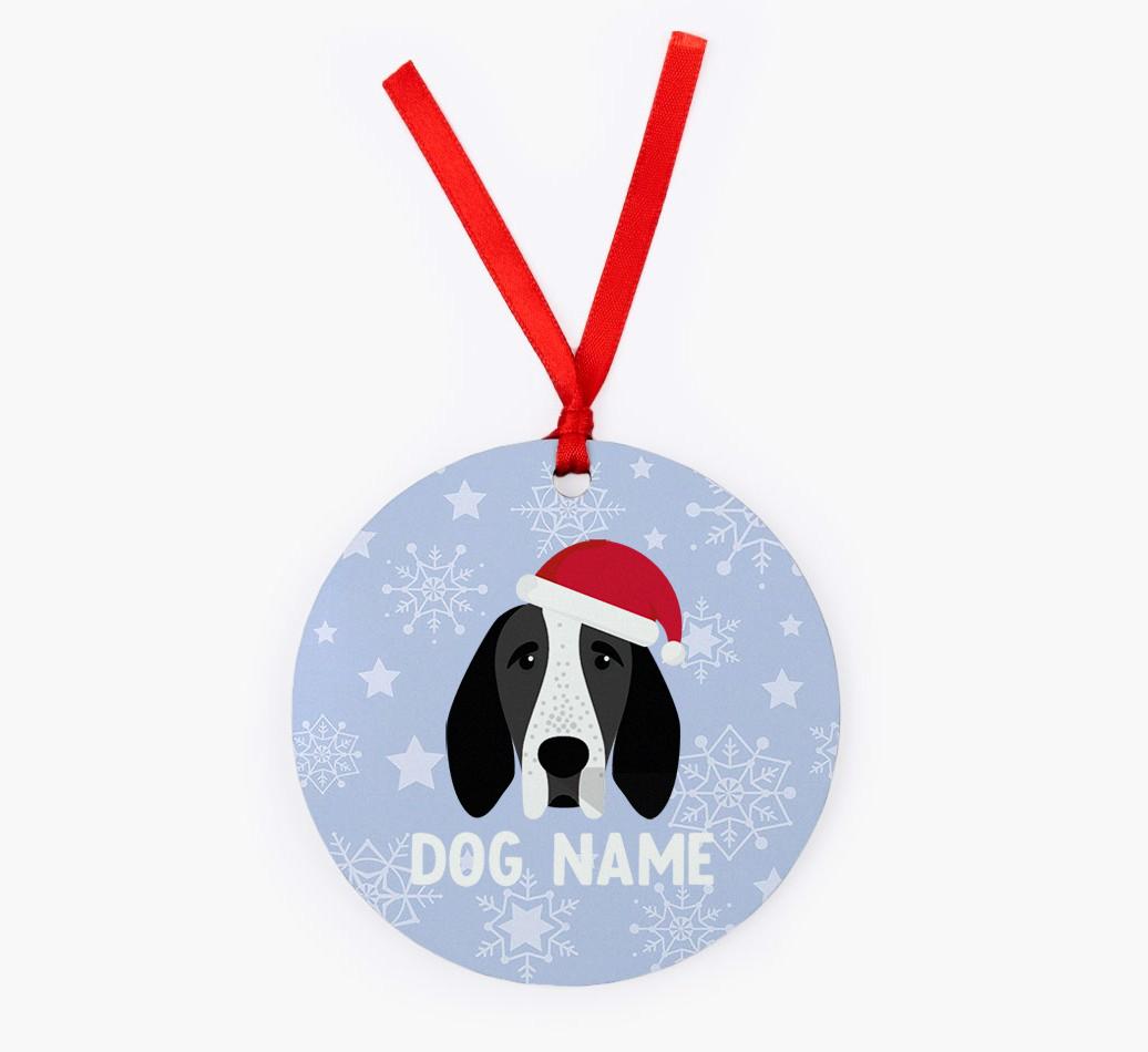 Snowflake: Personalized {breedFullName} Christmas Decoration