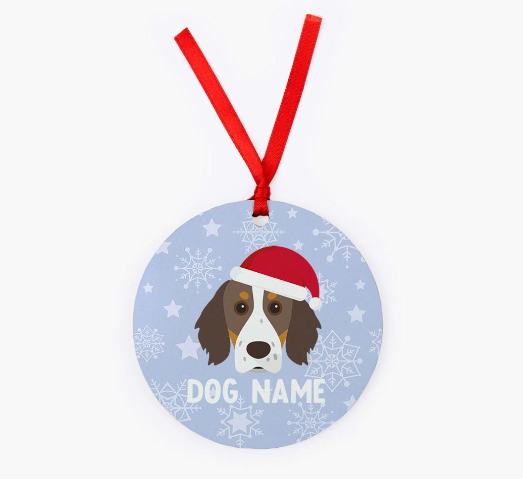 Snowflake: Personalized {breedFullName} Christmas Decoration