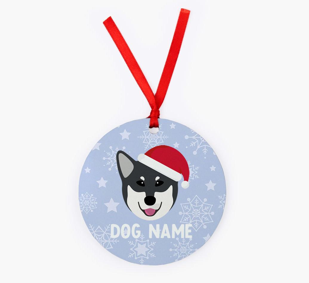 Snowflake: Personalized {breedFullName} Christmas Decoration
