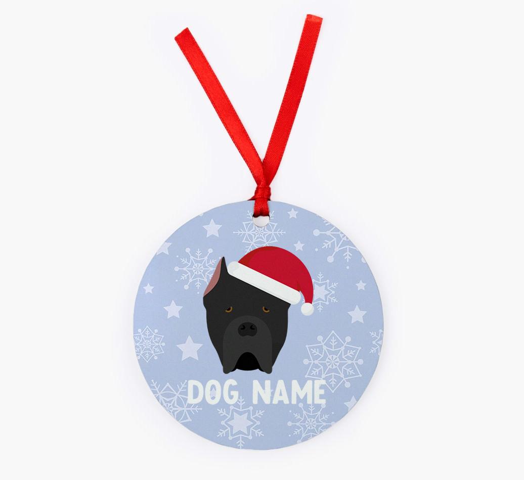 Snowflake: Personalized {breedFullName} Christmas Decoration
