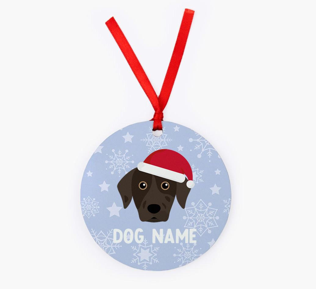 Snowflake: Personalized {breedFullName} Christmas Decoration