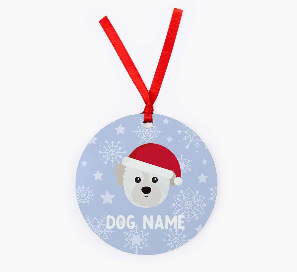 Snowflake: Personalized {breedFullName} Christmas Decoration