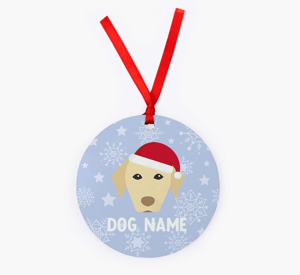 Snowflake: Personalized {breedFullName} Christmas Decoration