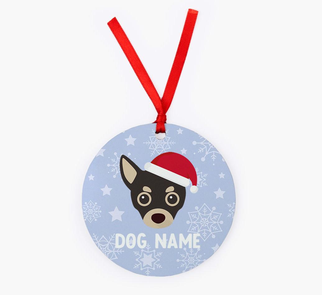Snowflake: Personalized {breedFullName} Christmas Decoration