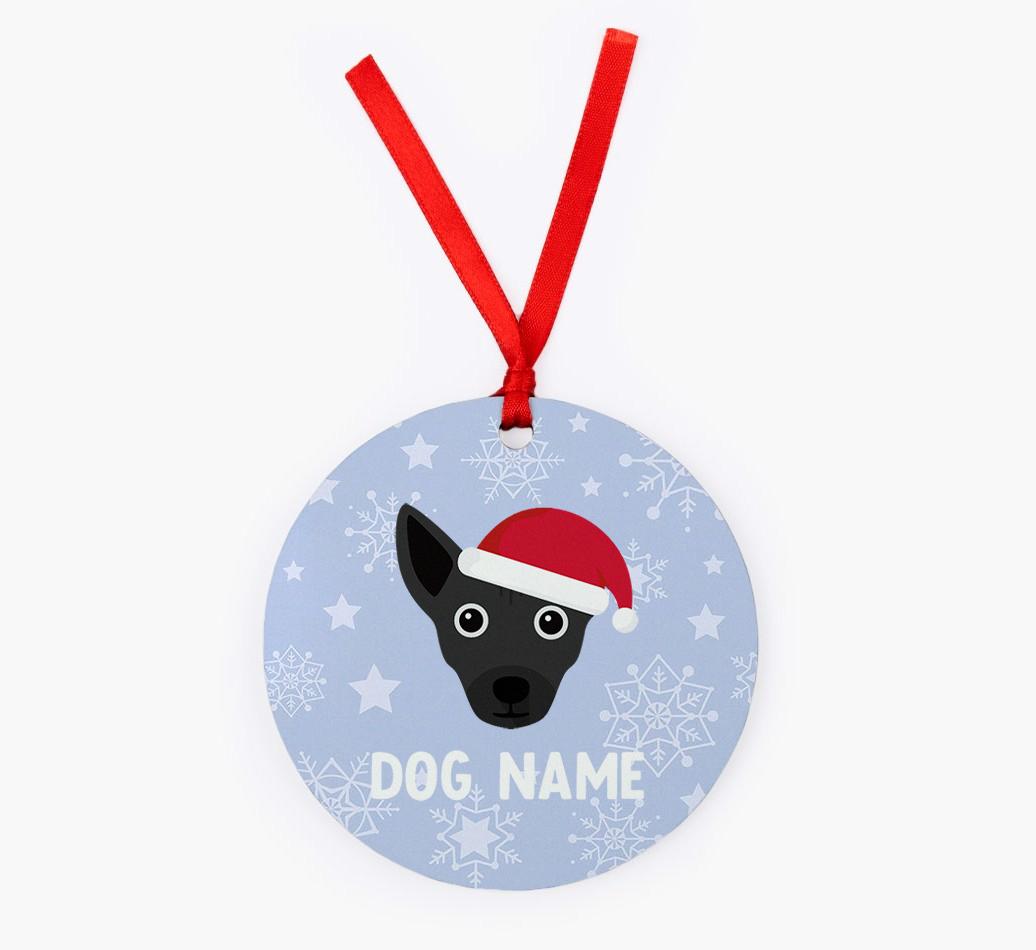 Snowflake: Personalized {breedFullName} Christmas Decoration