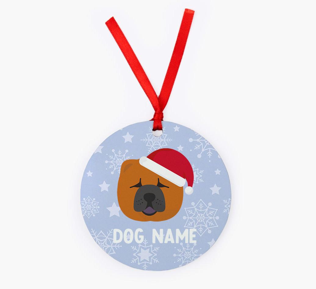 Snowflake: Personalized {breedFullName} Christmas Decoration