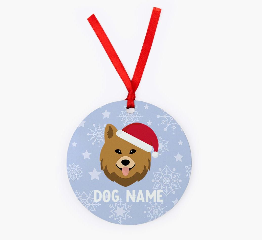 Snowflake: Personalized {breedFullName} Christmas Decoration