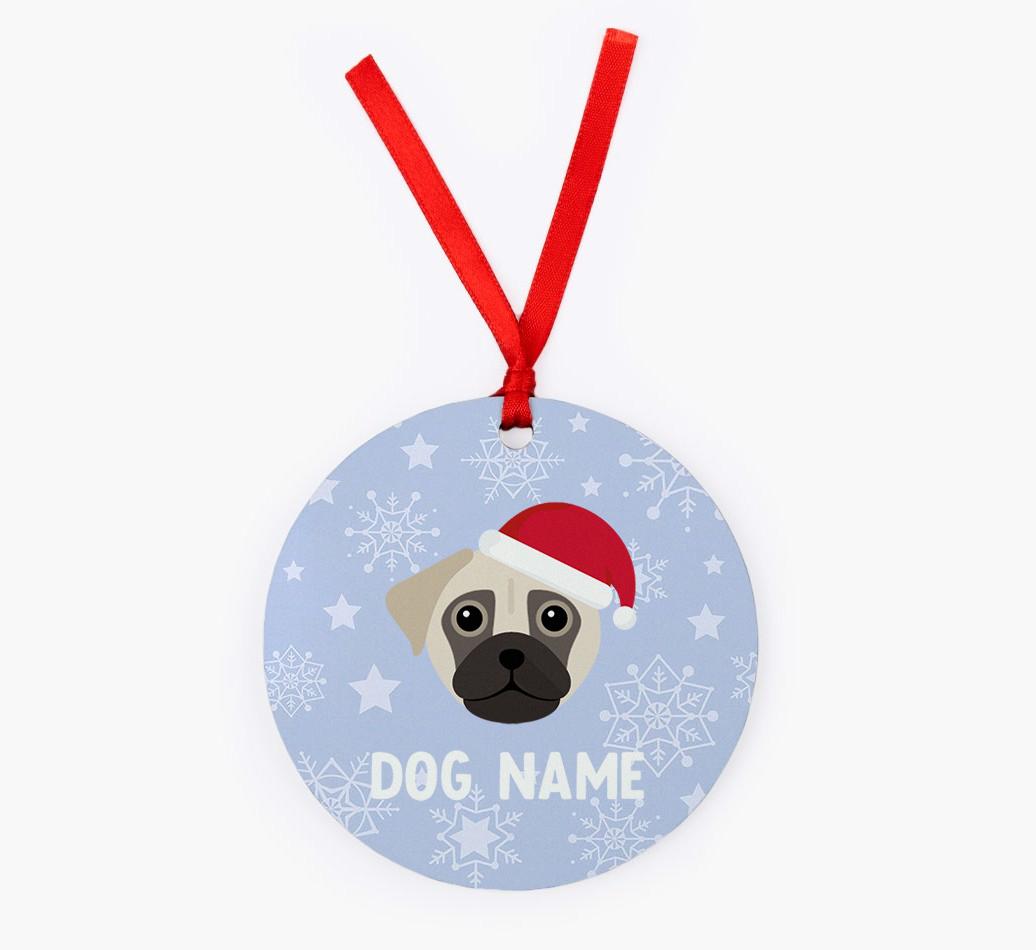 Snowflake: Personalized {breedFullName} Christmas Decoration