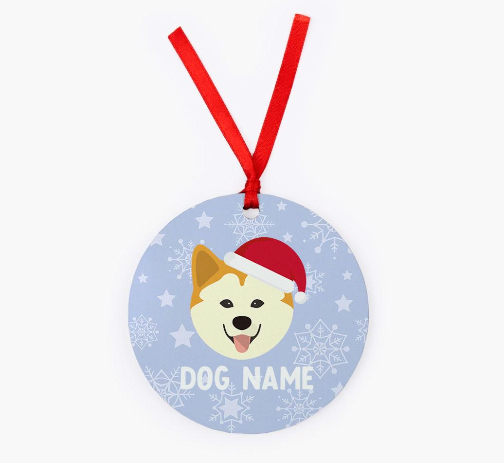 Snowflake: Personalized {breedFullName} Christmas Decoration