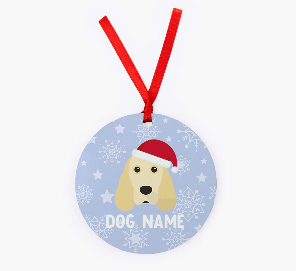 Snowflake: Personalized {breedFullName} Christmas Decoration