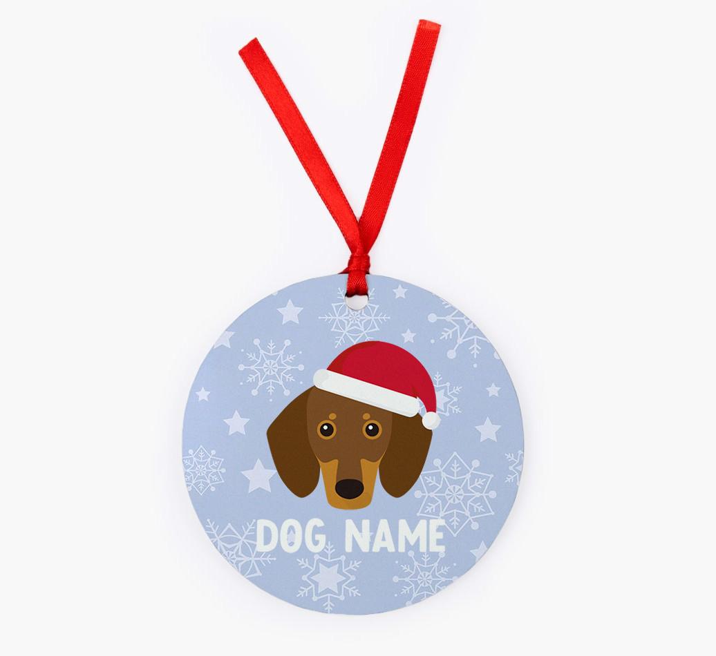 Snowflake: Personalized {breedFullName} Christmas Decoration