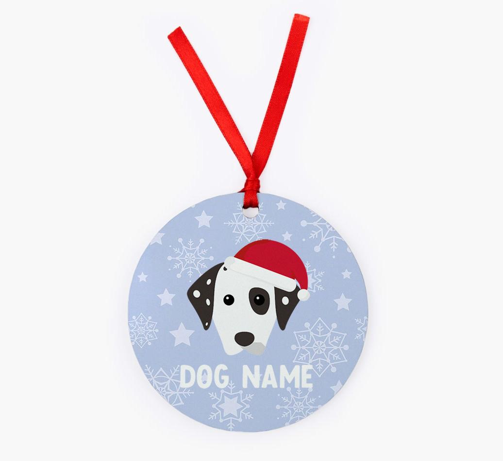 Snowflake: Personalized {breedFullName} Christmas Decoration