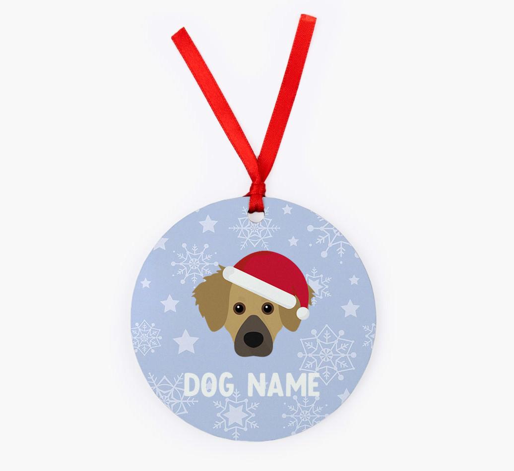 Snowflake: Personalized {breedFullName} Christmas Decoration