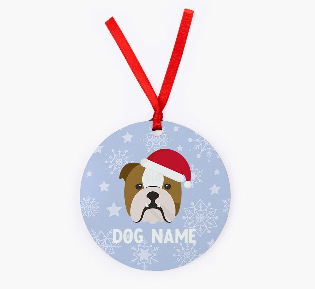 Snowflake: Personalized {breedFullName} Christmas Decoration