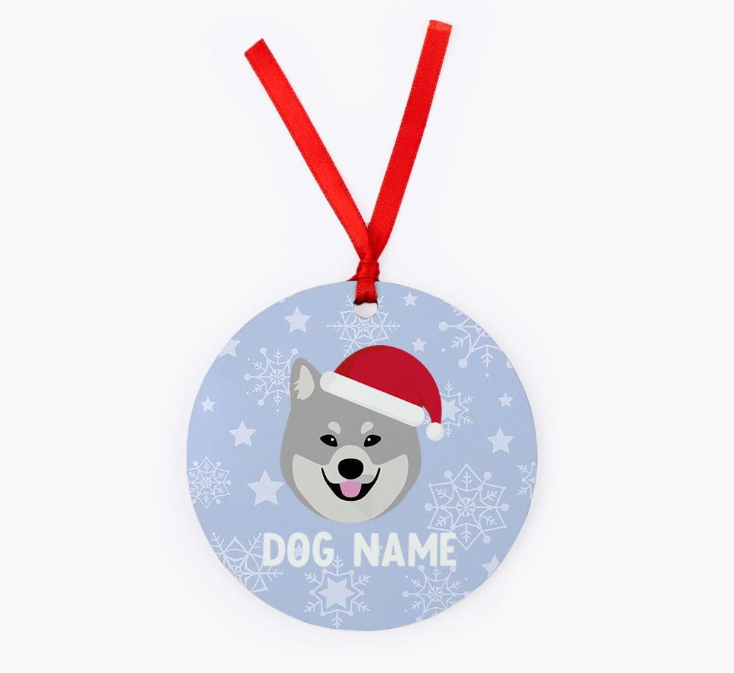 Snowflake: Personalized {breedFullName} Christmas Decoration