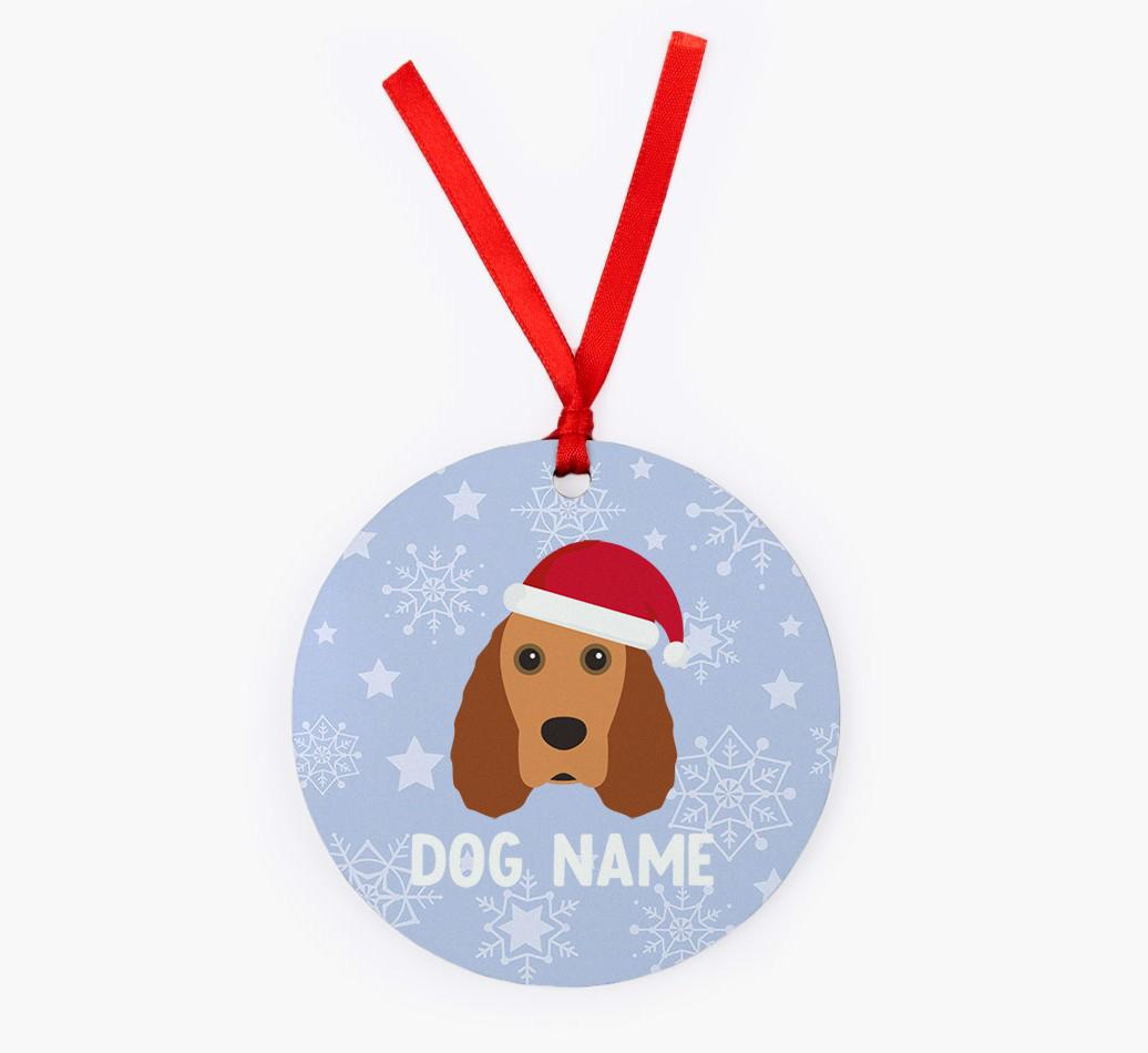Snowflake: Personalized {breedFullName} Christmas Decoration