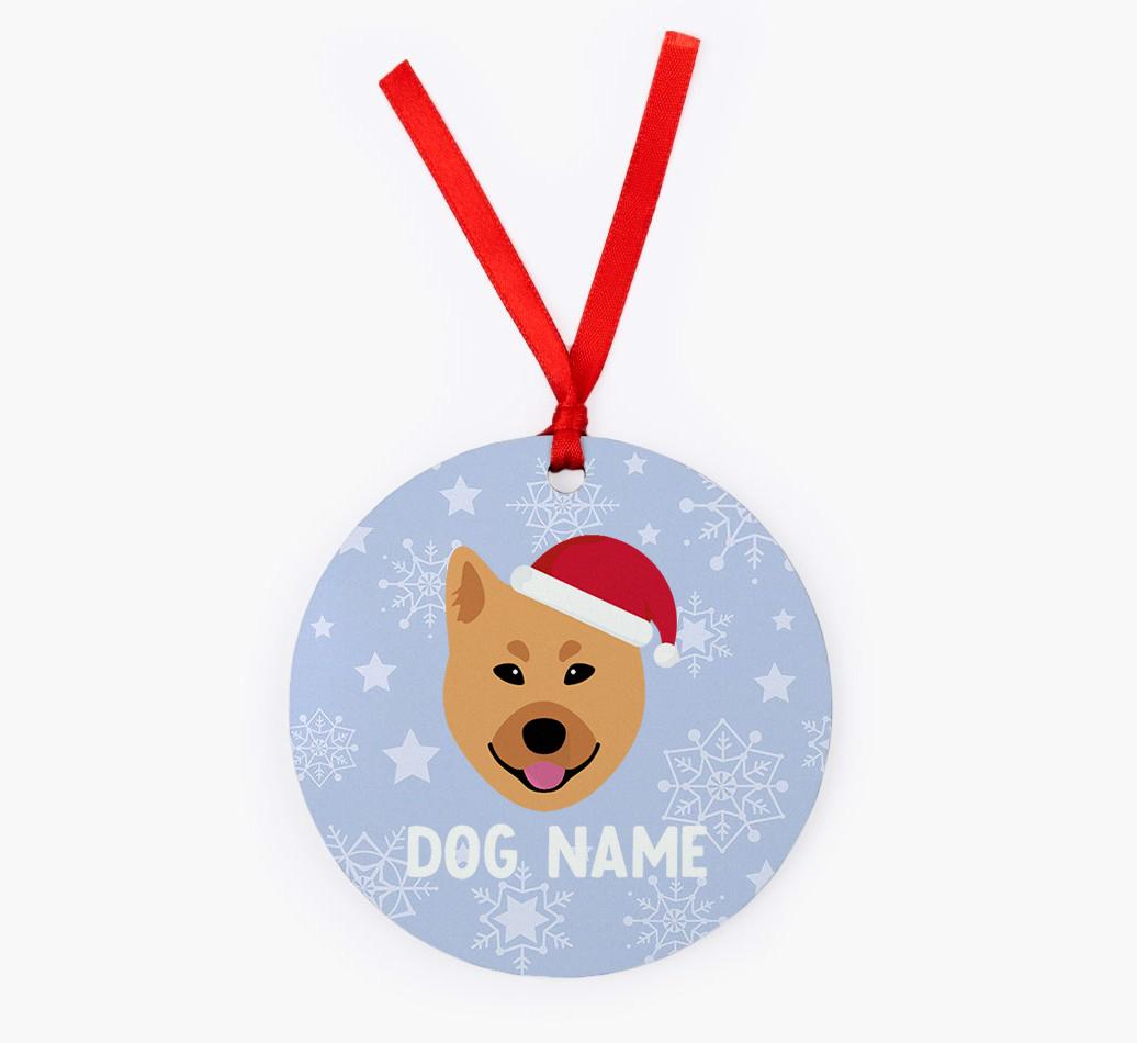 Snowflake: Personalized {breedFullName} Christmas Decoration