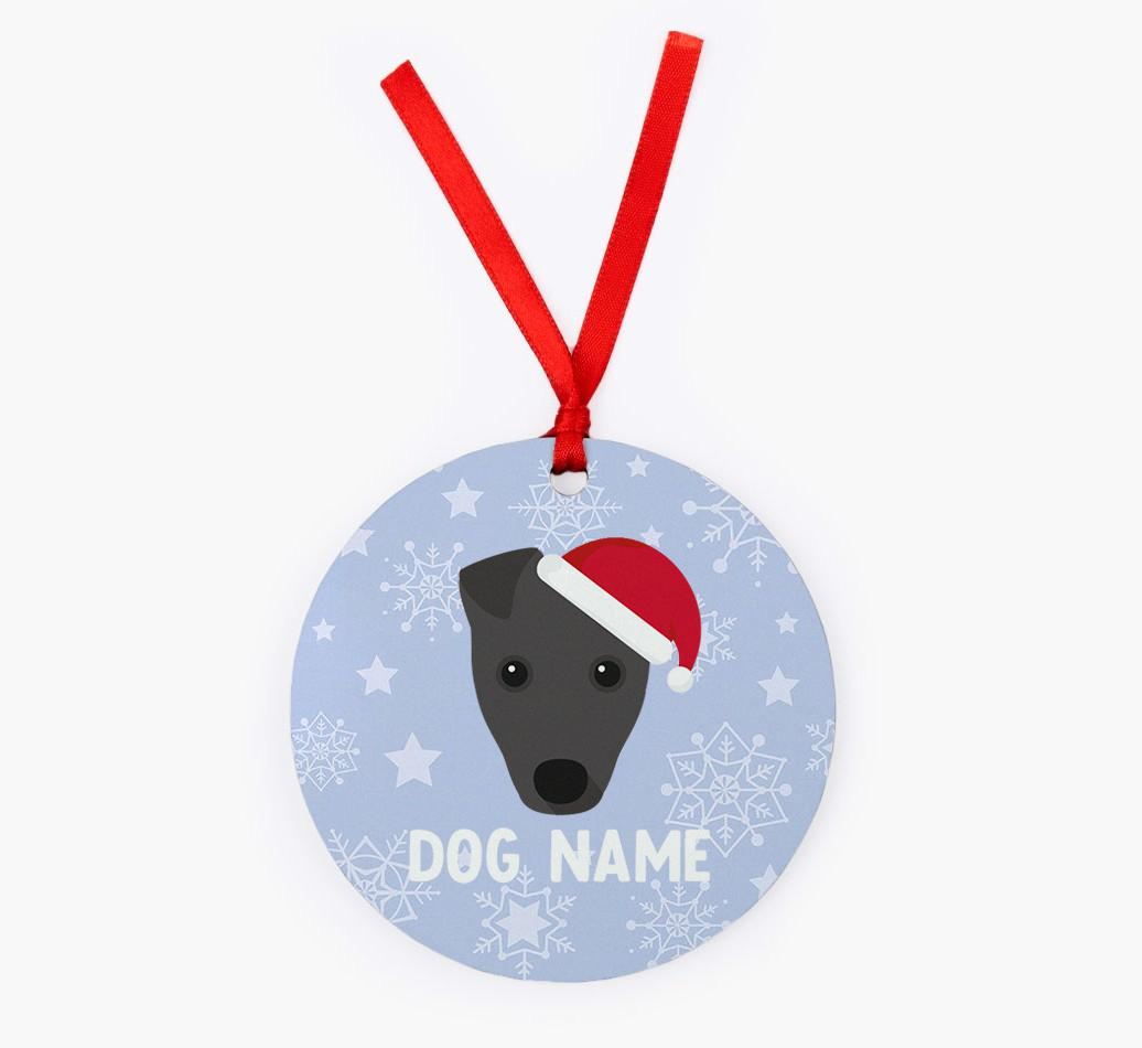 Snowflake: Personalized {breedFullName} Christmas Decoration