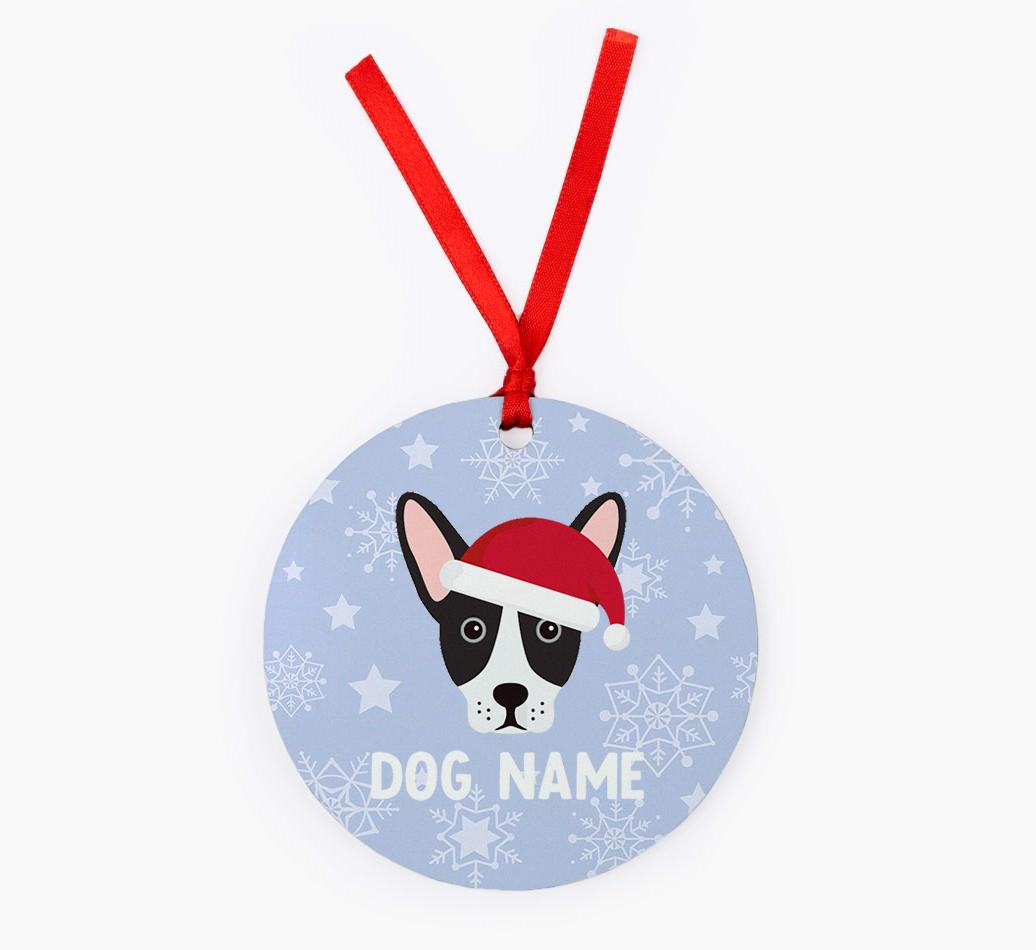 Snowflake: Personalized {breedFullName} Christmas Decoration