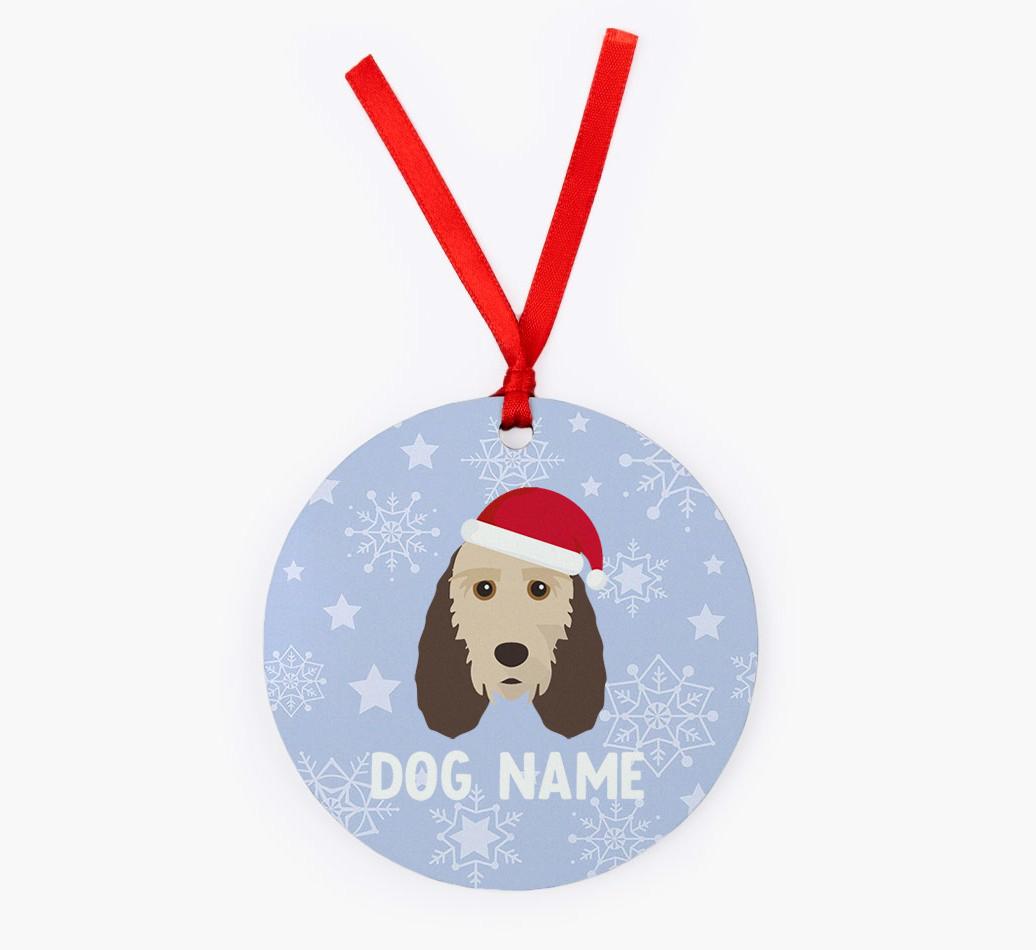 Snowflake: Personalized {breedFullName} Christmas Decoration