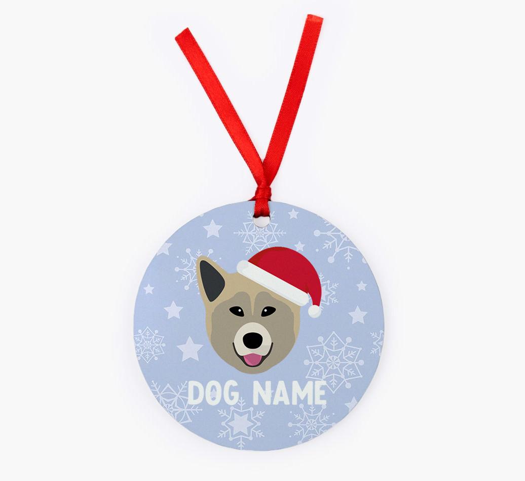 Snowflake: Personalized {breedFullName} Christmas Decoration