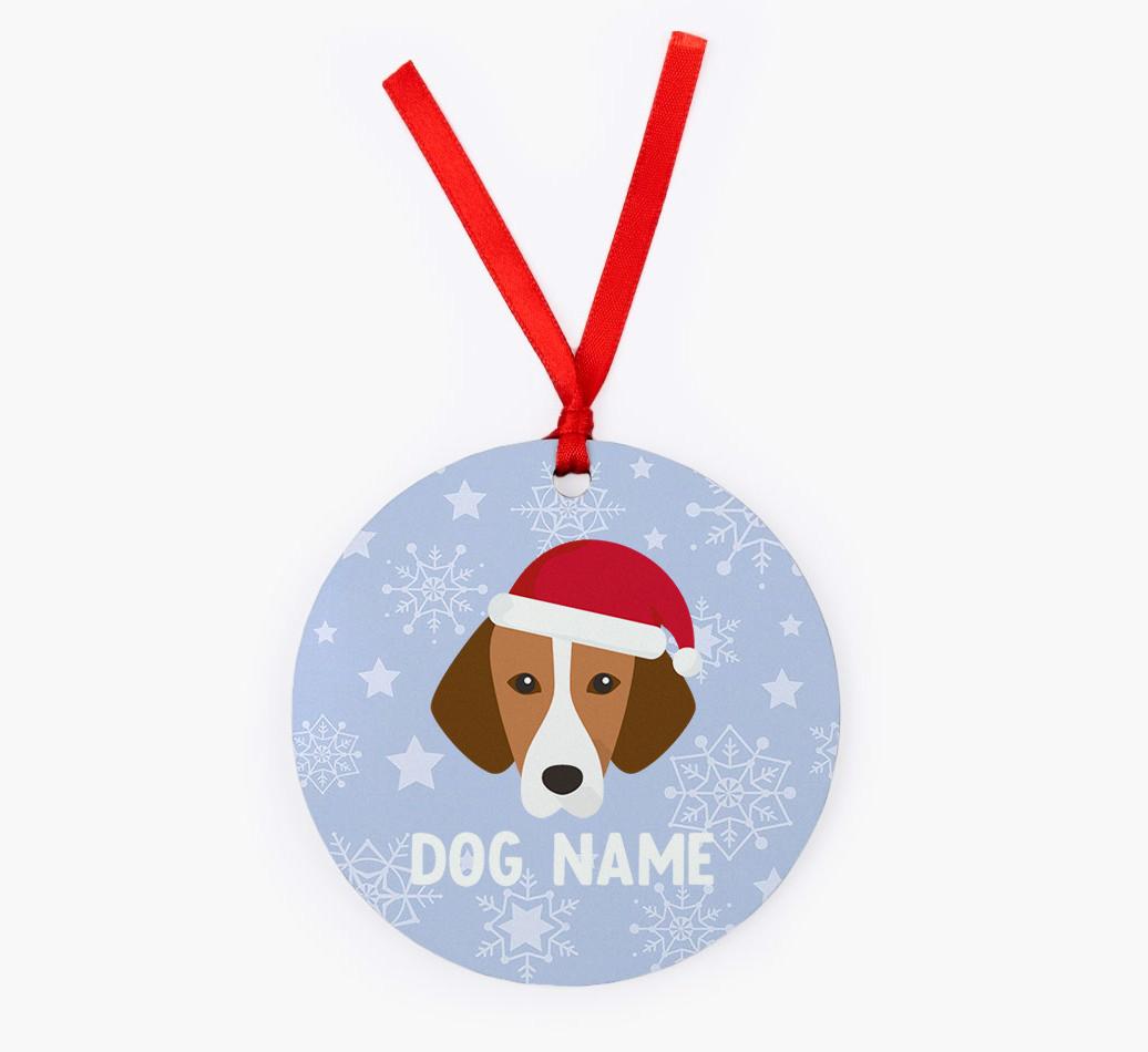 Snowflake: Personalized {breedFullName} Christmas Decoration