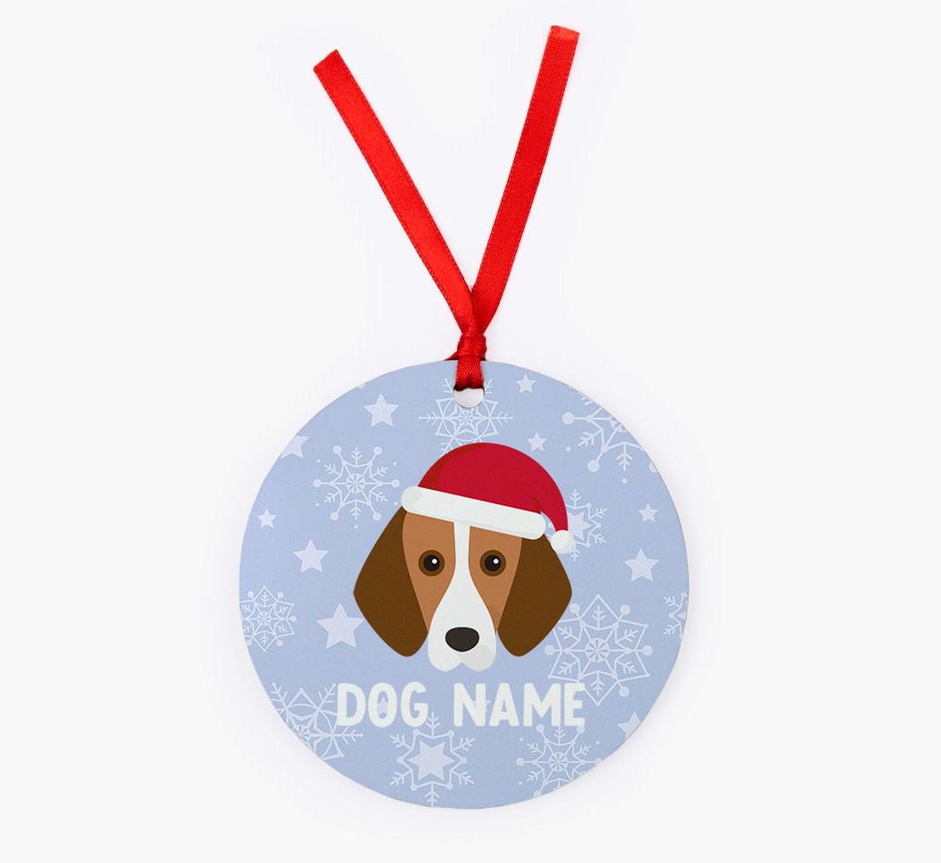 Snowflake: Personalized {breedFullName} Christmas Decoration